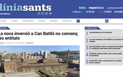 Can Batlló denuncia que el Districte menteix sobre les inversions previstes a l’antic recinte fabril
